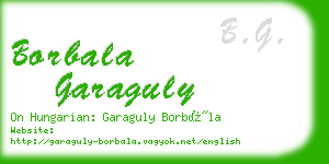 borbala garaguly business card